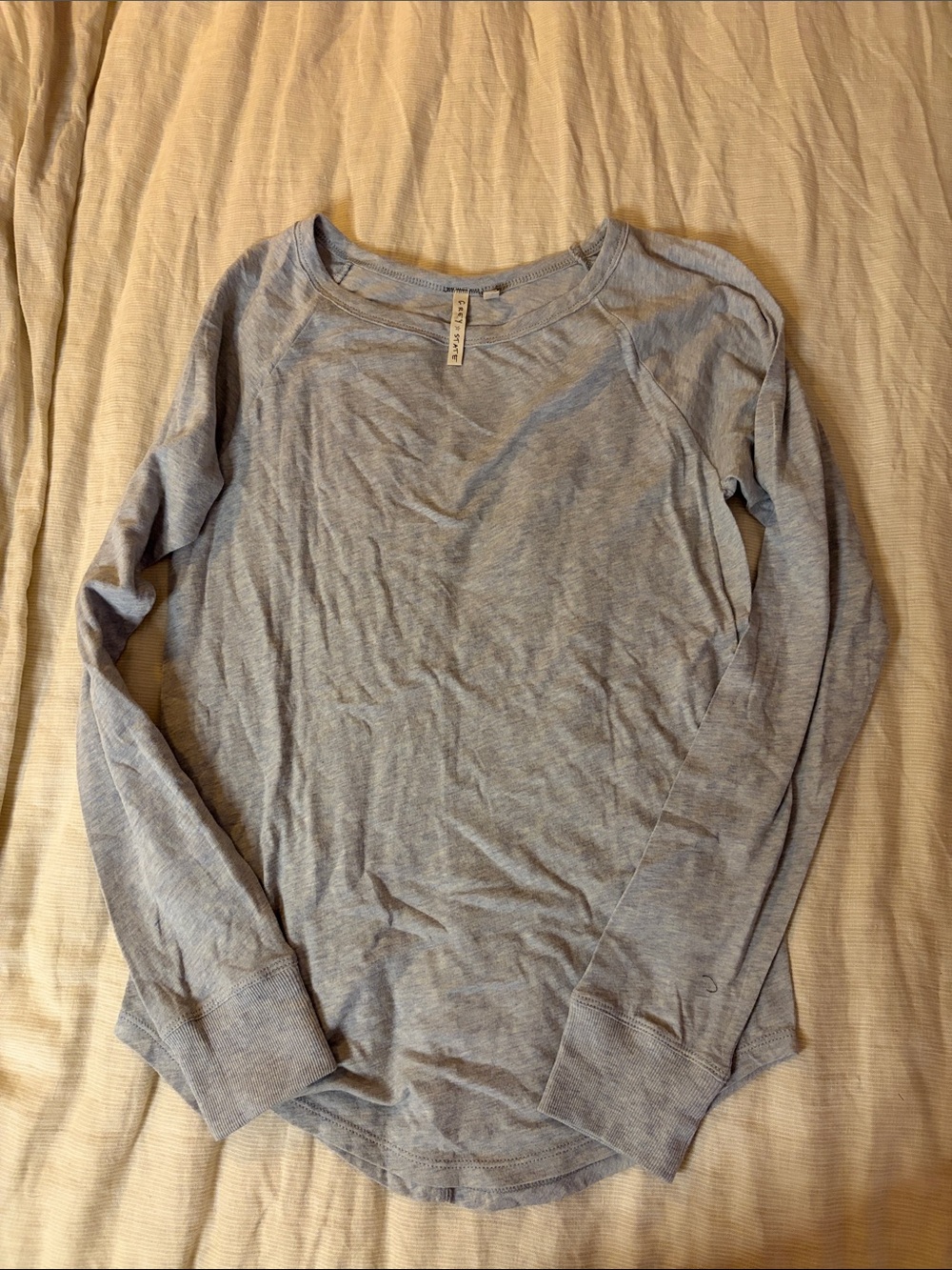 Grey State Light Blue Long Sleeve Tee